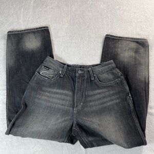 Enyce Jeans Men's 32x32 Black Wide Leg Baggy Denim Distressed Y2K VTG 30 X 30.5